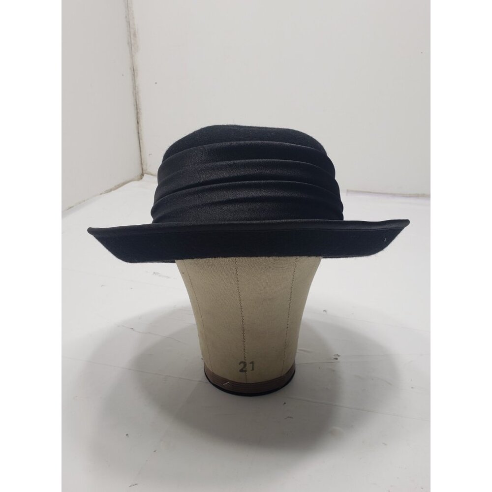 Exclusive Designs By Madison Ave Collection Black Felt 100% Women's Hat